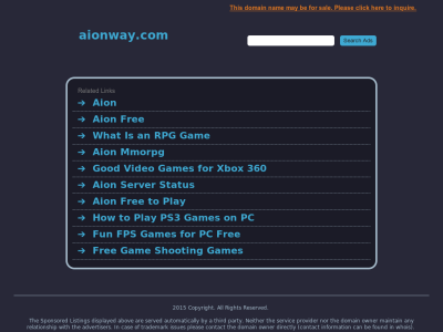 Превью проекта AIONWAY сервер