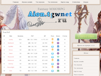 Превью проекта Бесплатный игровой сервер TGW AION!